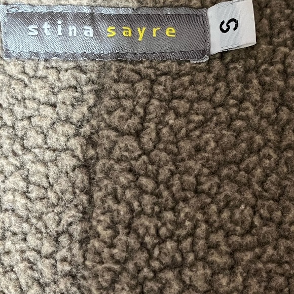 Stina Sayre Sherpa Lined Jacket Sz Small - Picture 6 of 6